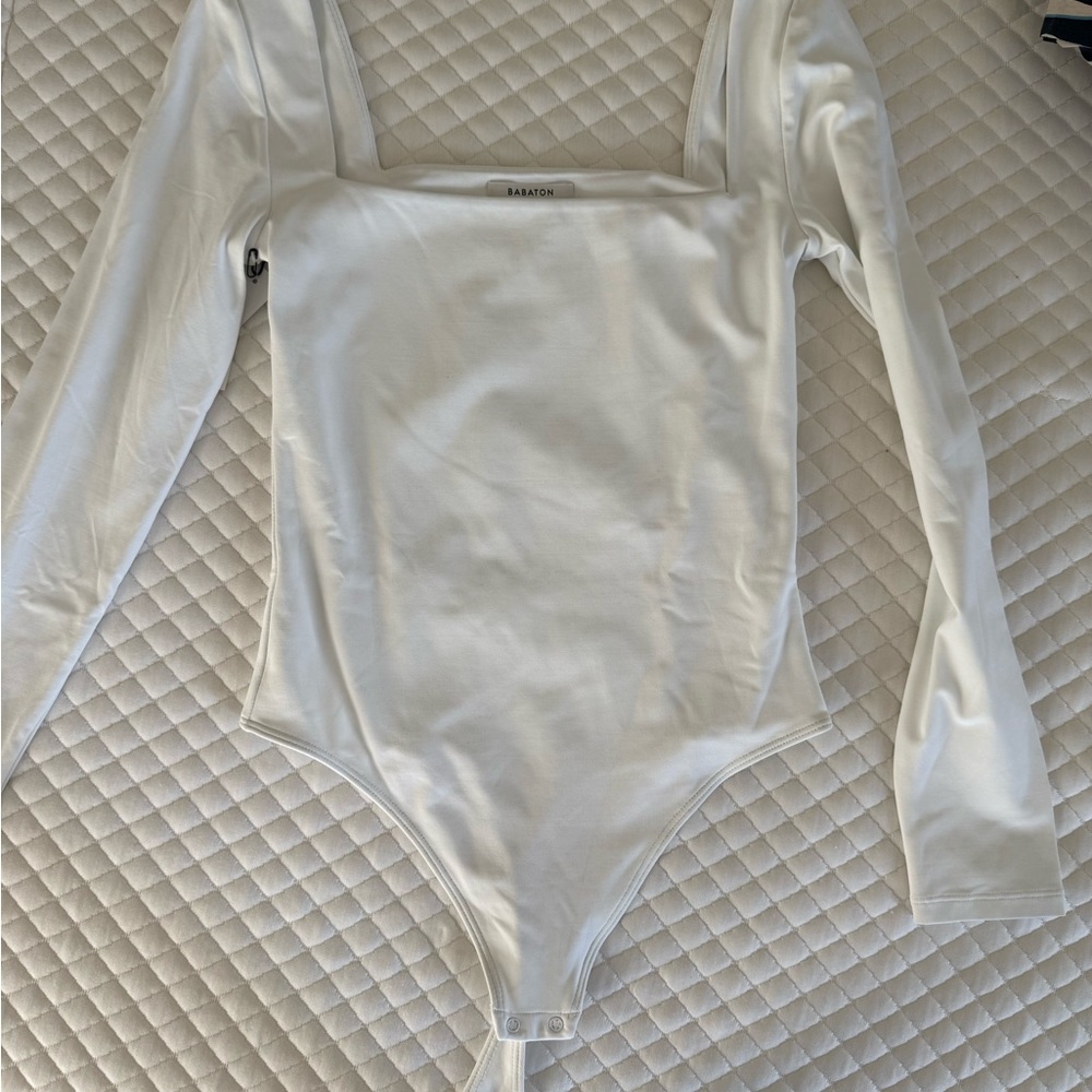 White Long Sleeve Kids One Piece